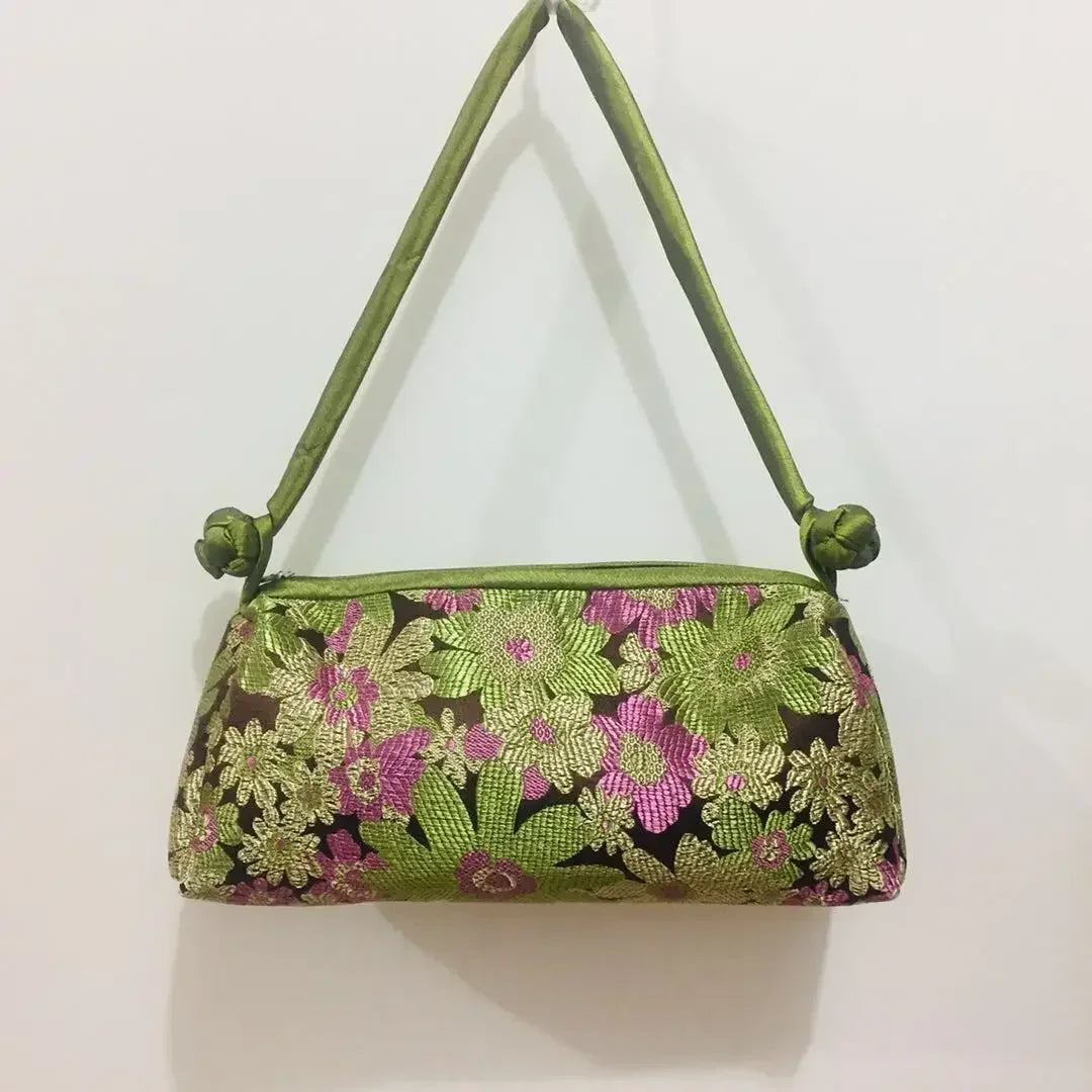 Mini Cross-body Box Bag | Stitch Hand sewing Asian Style Handbag