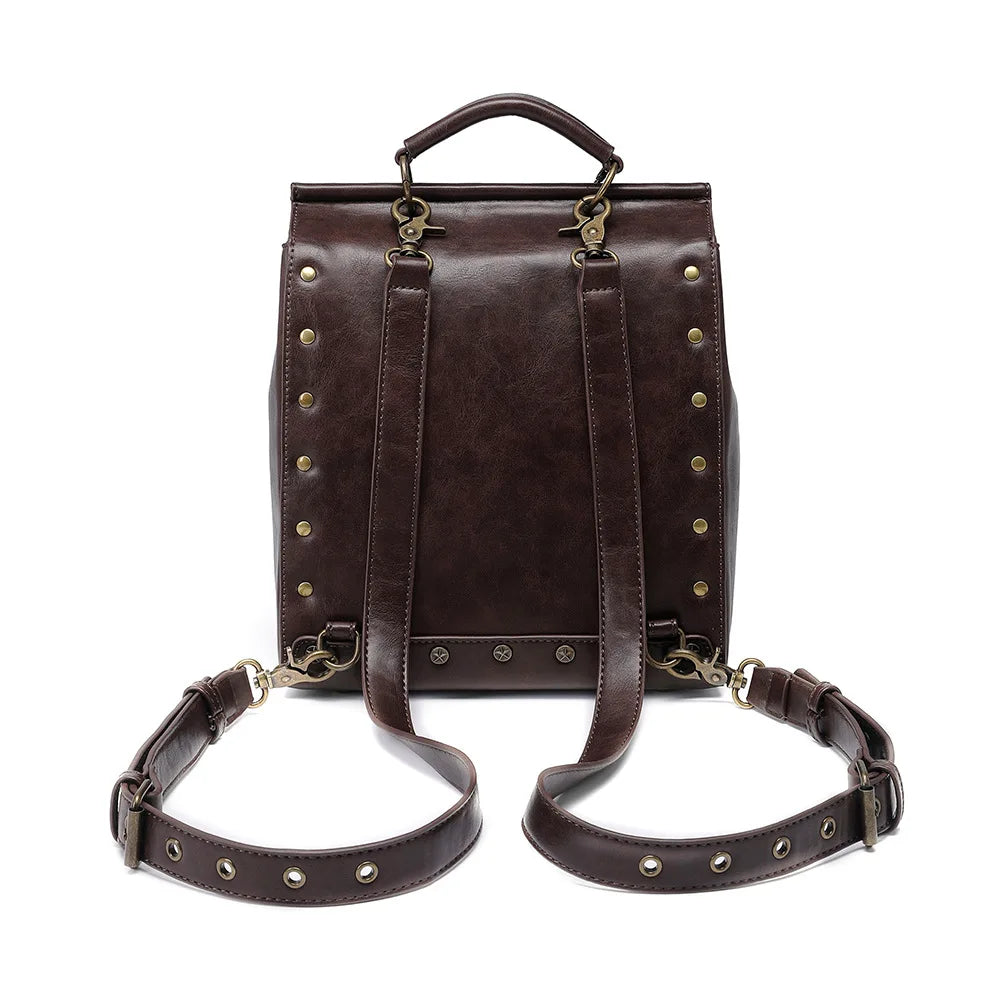 Exotic Backpack |  Retro Steampunk Vintage Leather for Women