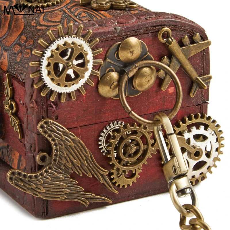 Mini Cross-body Box Bag | Retro Steampunk Style #002 [hard-case]