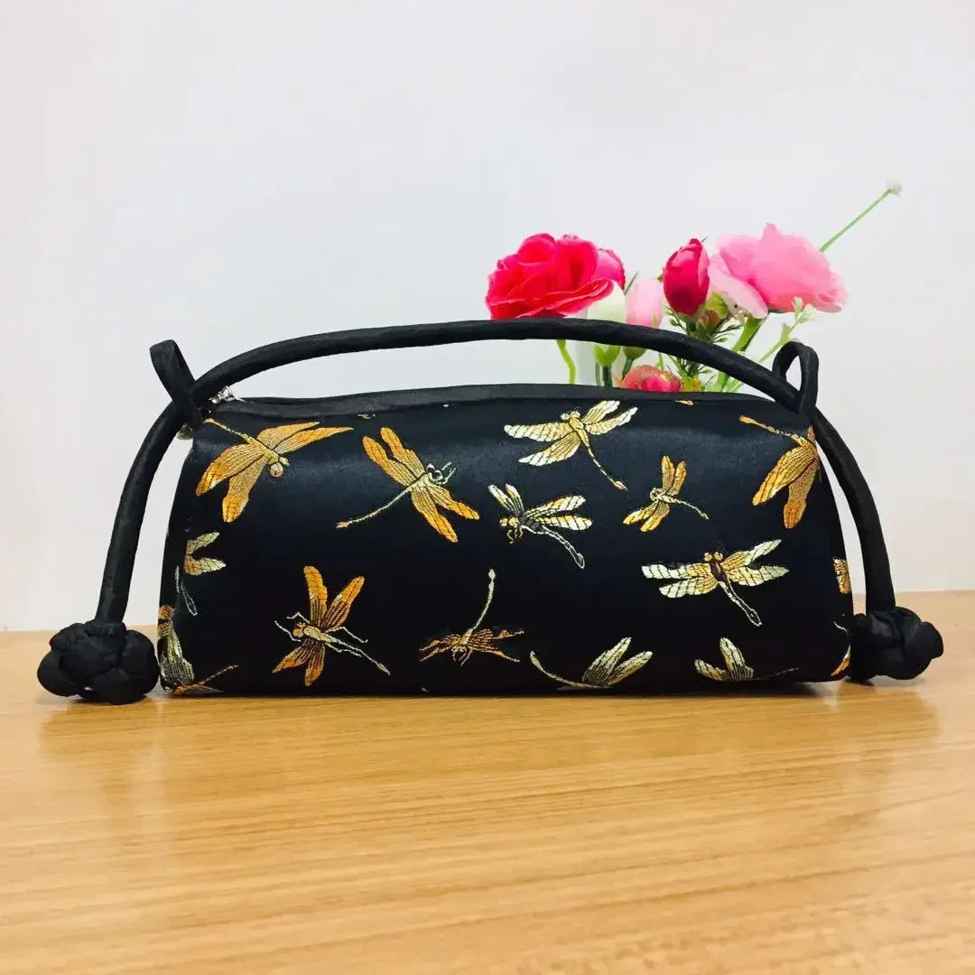 Mini Cross-body Box Bag | Stitch Hand sewing Asian Style Handbag